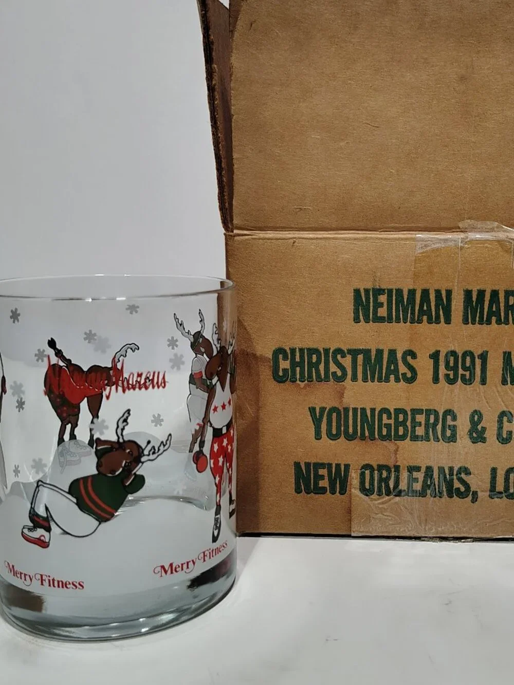 Neiman Marcus Merry Fitness Glasses 6 Piece Set